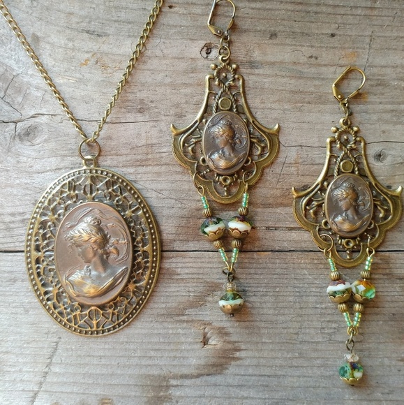 Sale Last One Rare Victorian Brass Filigree Charm Pendant for Jewelry Making Old Stock